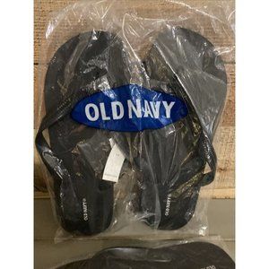 Old Navy Mens Flip Flops Nwt Black Summer Shower SIZES 6-7 AND 8-9